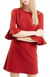 Topshop Fluted Sleeve Dress  Regular   Petite at Nordstrom